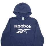 REEBOK Mens Blue Hoodie M