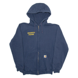CARHARTT Rexroth Farms Mens Blue Hoodie Full Zip S