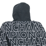 CHAMPION Womens Black Hoodie S