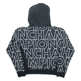 CHAMPION Womens Black Hoodie S