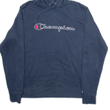 CHAMPION Mens Blue Hoodie M