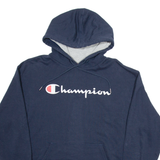 CHAMPION Mens Blue Hoodie L