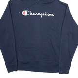 CHAMPION Mens Blue Hoodie L