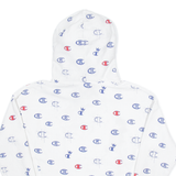 CHAMPION Mens White Hoodie S