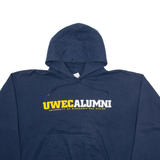 CHAMPION University Of Wisconsin Eau Claire Mens Blue Hoodie USA XL