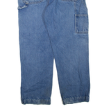 DICKIES Mens Jeans Blue Regular Straight Stone Wash W36 L30