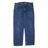 DICKIES Womens Jeans Blue Regular Straight W34 L29