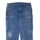 DICKIES Mens Jeans Blue Regular Straight W38 L30