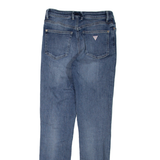 GUESS Womens Jeans Blue Regular Skinny Stone Wash W26 L29