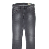 DIESEL Womens Jeans Grey Regular Skinny Stone Wash W26 L32
