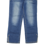 LEE Womens Jeans Blue Regular Straight Stone Wash W28 L25
