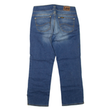 LEE Womens Jeans Blue Regular Straight Stone Wash W28 L25