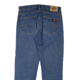 DICKIES Mens Jeans Blue Regular Straight W34 L30