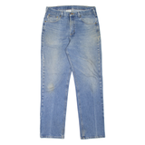 CARHARTT Workwear Mens Jeans Blue Regular Straight Stone Wash W34 L34