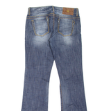 GUESS Premium Daredevil Womens Jeans Blue Regular Bootcut Stone Wash W29 L34