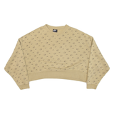 NIKE Cropped Womens Sweatshirt Beige M
