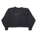 NIKE Cropped Womens Sweatshirt Black S