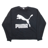 PUMA Womens Sweatshirt Black S