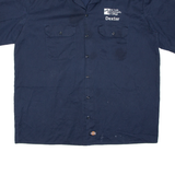 DICKIES Mens Worker Shirt Blue XL