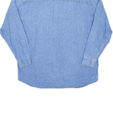 HARD ROCK CAFE Cleveland Mens Denim Shirt Blue Long Sleeve XL