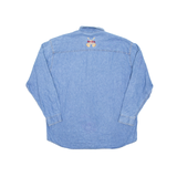 HARD ROCK CAFE Cleveland Mens Denim Shirt Blue Long Sleeve XL