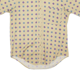 SALMON RIVER Mens Shirt Beige Diamond S