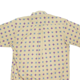 SALMON RIVER Mens Shirt Beige Diamond S