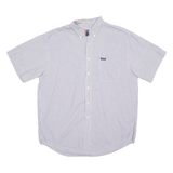 CHAPS RALPH LAUREN Mens Shirt Purple Striped Long Sleeve XL