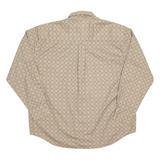 NATURAL ISSUE Mens Shirt Beige Spotted Long Sleeve XL