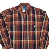 WRANGLER Mens Shirt Red Check Long Sleeve L