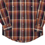 WRANGLER Mens Shirt Red Check Long Sleeve L