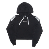 CHAMPION Cropped Womens Black Hoodie S