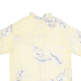 IVY CREW Mens Hawaiian Shirt Yellow Floral M