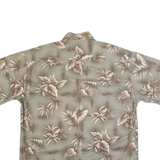BATIK BAY Mens Hawaiian Shirt Grey Floral L
