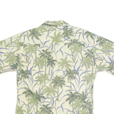 PIERRE CARDIN Palm Tree Print Mens Hawaiian Shirt Green Floral M