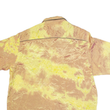 AMIGO Western Mens Shirt Orange Crazy Pattern L