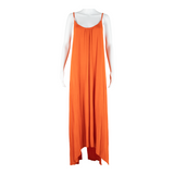 BODEN Womens Shift Dress Orange Viscose Sleeveless Long UK 16