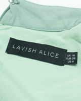 LAVISH ALICE Womens Pencil Dress Green Sleeveless Midi UK 10