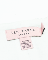 TED BAKER Womens Day Dress White Floral Sleeveless Midi M