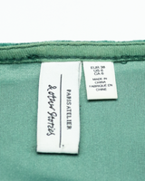 & OTHER STORIES Womens Wrap Dress Green Velvet Floral Long Sleeve Midi M