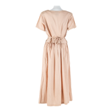 NINA PICCALINO Womens Day Dress Pink Short Sleeve Midi L