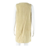 SOLUTIONS Womens Shift Dress Beige Sleeveless Short M