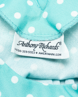 ANTHONY RICHARDS Womens Day Dress Blue Spotted Sleeveless Knee Length L