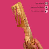 Ayurvedic Neem Comb with handle