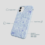 Powder Blue Ocean Charms iPhone 11 Case