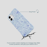 Powder Blue Ocean Charms iPhone 12 Mini Case