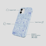 Powder Blue Ocean Charms iPhone 12 Mini Case