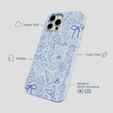Powder Blue Ocean Charms iPhone 12 Pro Max Case