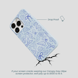 Powder Blue Ocean Charms iPhone 13 Pro Case