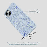 Powder Blue Ocean Charms iPhone 15 Plus Case